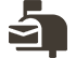 Icon of a mailbox with a letter inside.